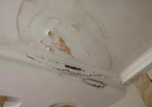 Building waterproofing project. Ceiling water seepage problem