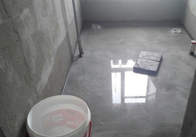 Home waterproofing project. Bathroom waterproof layer